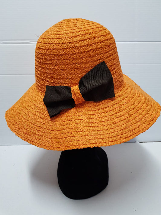 Cappello in paglia orange