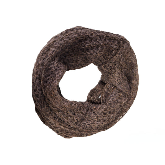Brown ring scarf