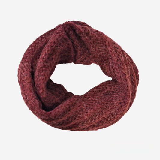Burgundy ring scarf
