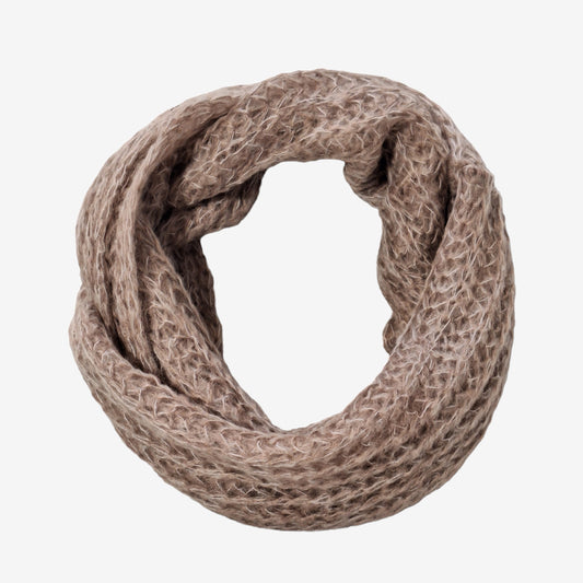 Beige loop scarf